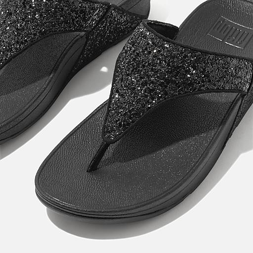 Women's Lulu Glitter Faux-Leather Toe-Posts | FitFlop US