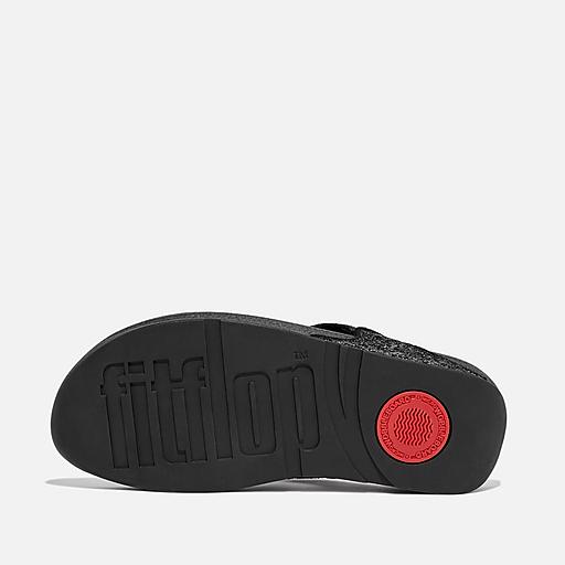 Women's Lulu Glitter Faux-Leather Toe-Posts | FitFlop US Women's Lulu Glitter Faux-Leather Toe-Posts | FitFlop US