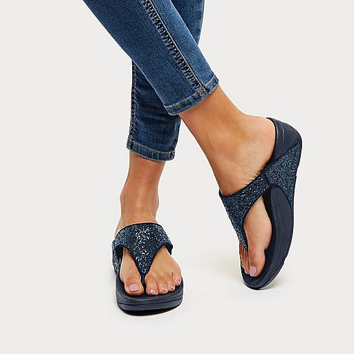 Women's Lulu Glitter Toe-Post Sandals | FitFlop CA