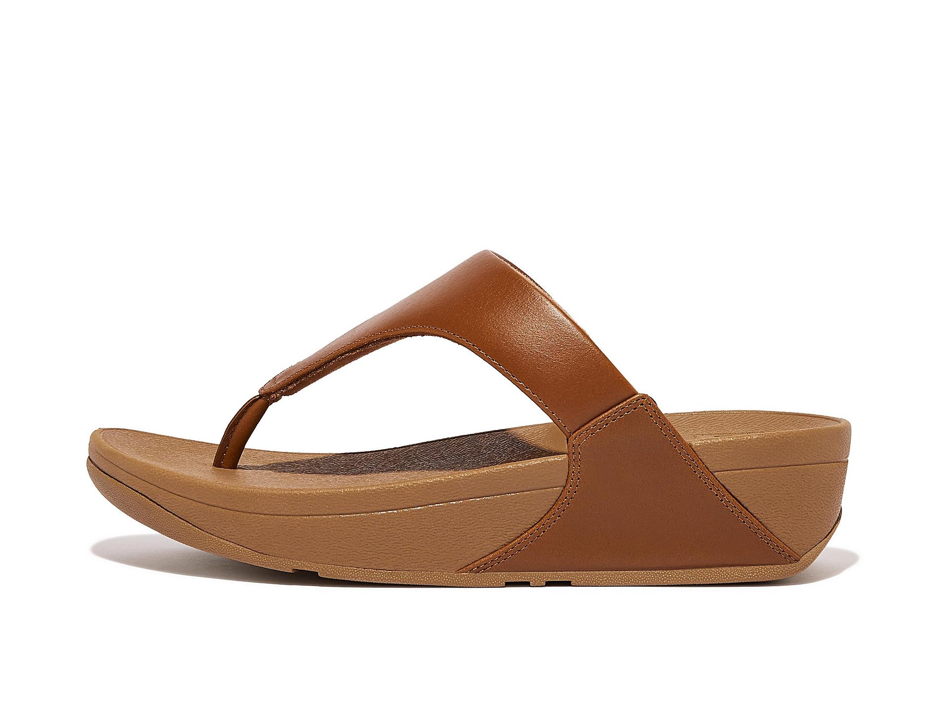 LULU Leather Toe-Post Sandals