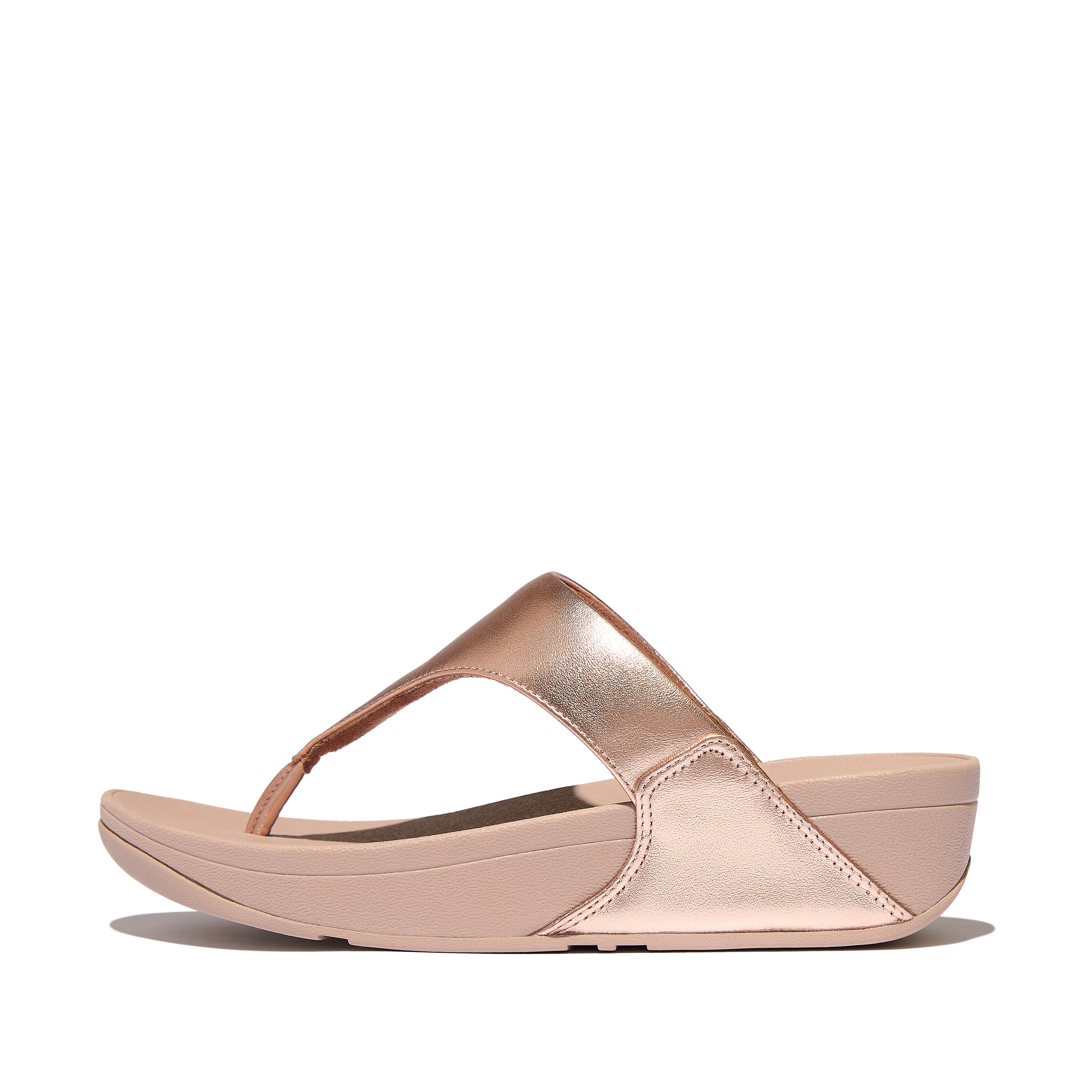 Women's Lulu Leather Toe-Post Sandals