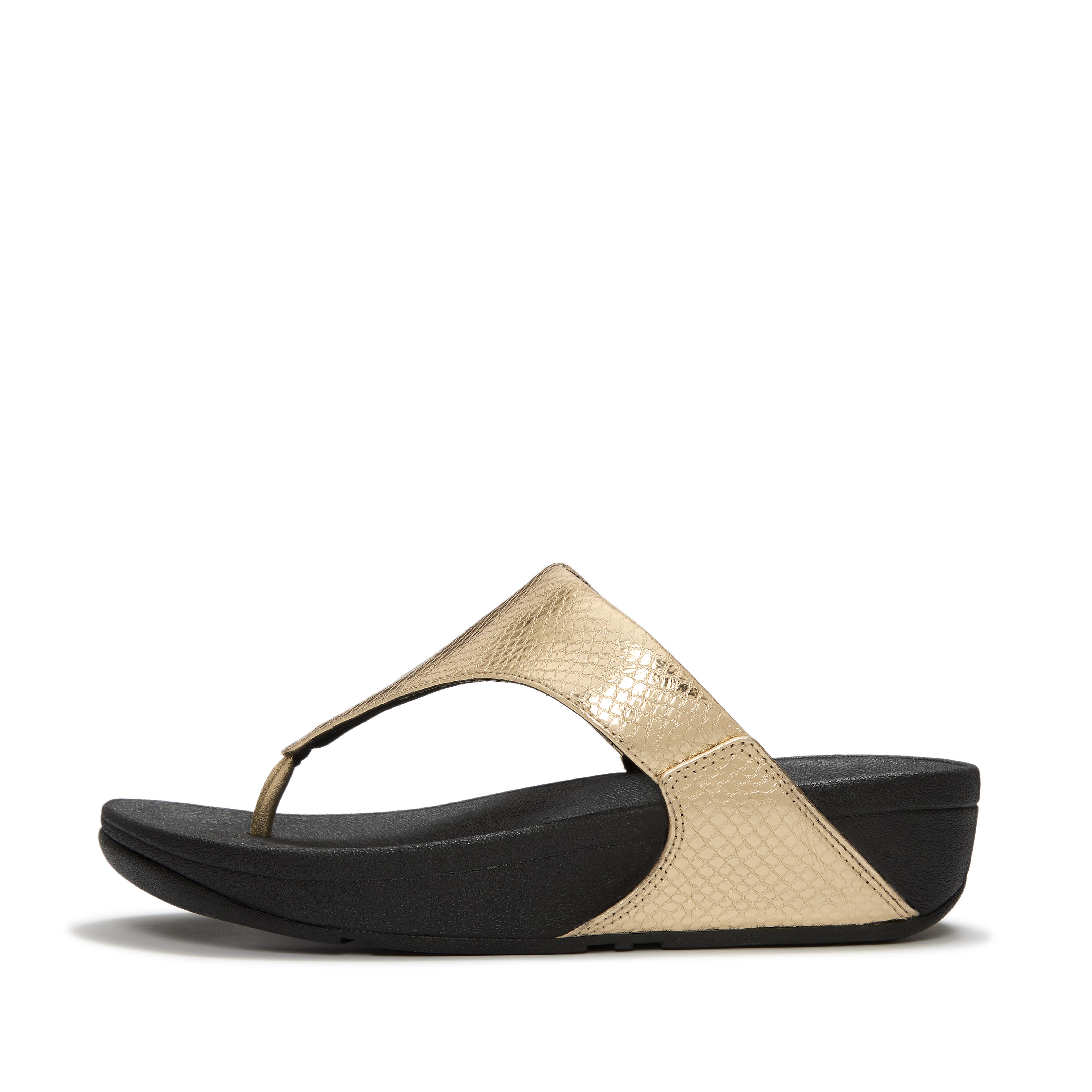 LULU Leather Toe-Post Sandals