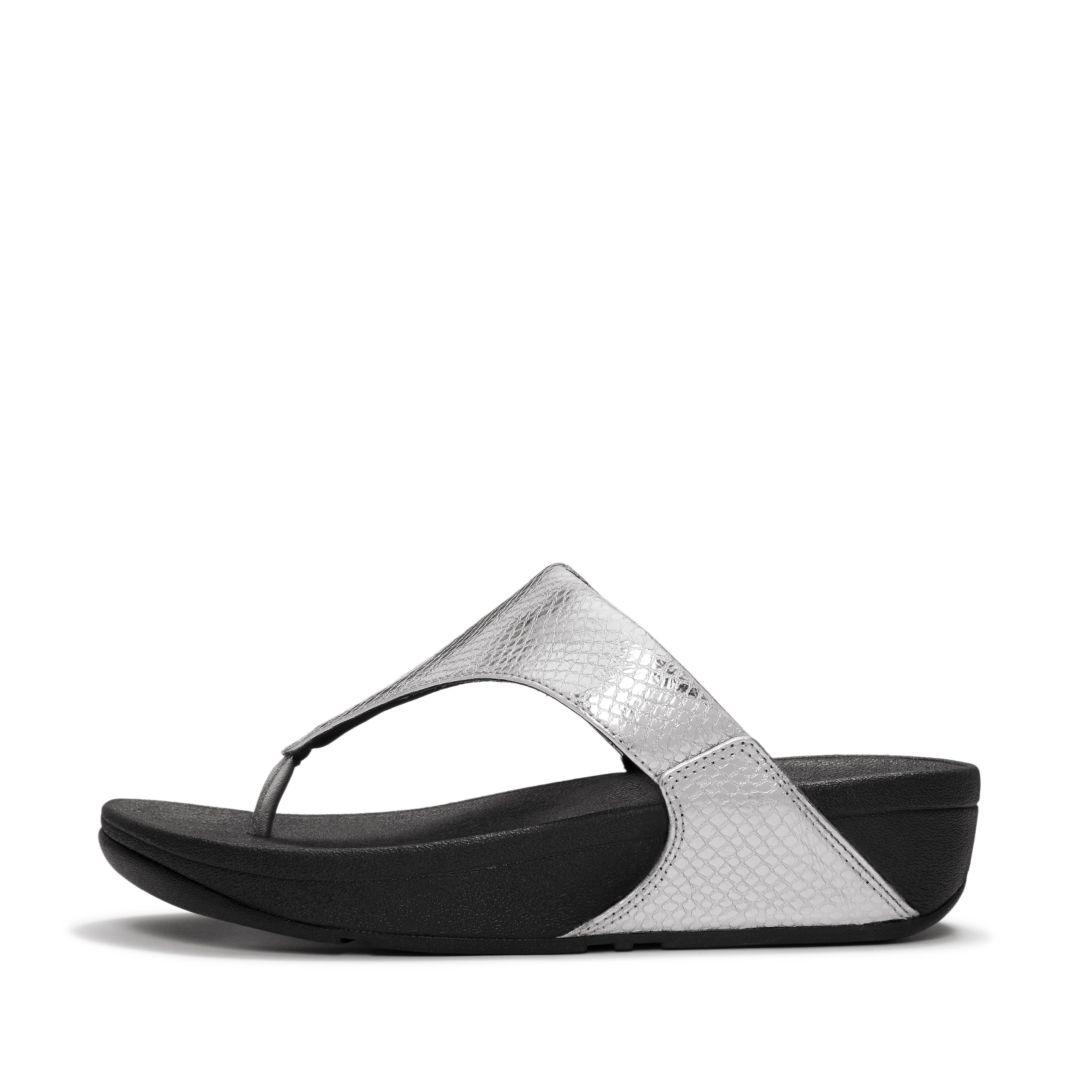 LULU Leather Toe-Post Sandals