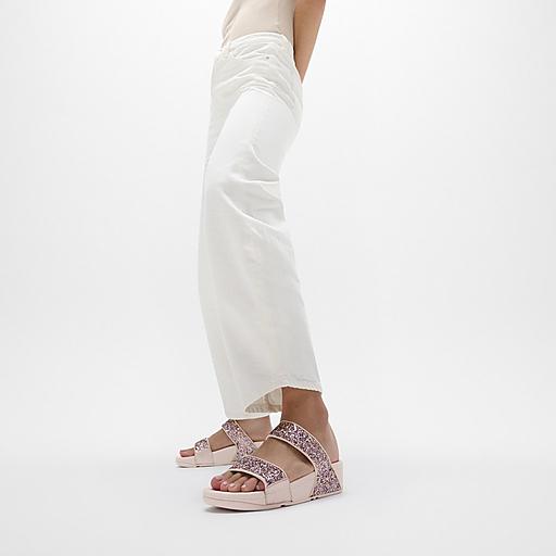 ◆Fitflop◆ [Lulu] Multi Glitter Pink Women's Slides LULU-MULTI-TONAL-GLITTER-
