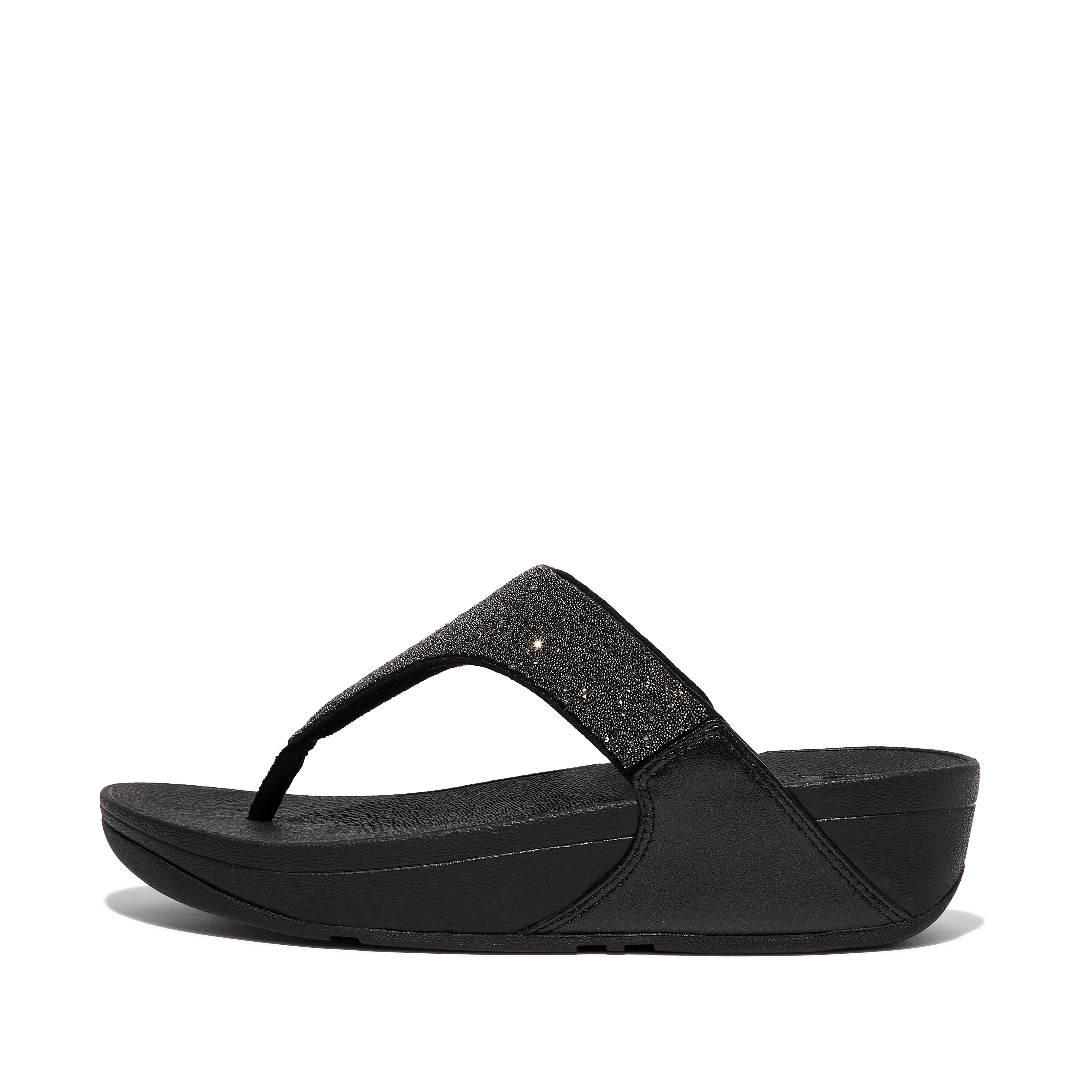 Women's Lulu Microfibre-Faux-Leather-(Pu) Toe-Thongs | FitFlop CA