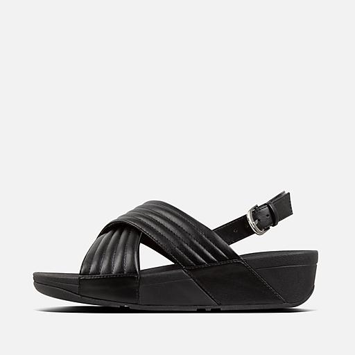 Women s LULU Faux Leather Back Strap Sandals FitFlop EU