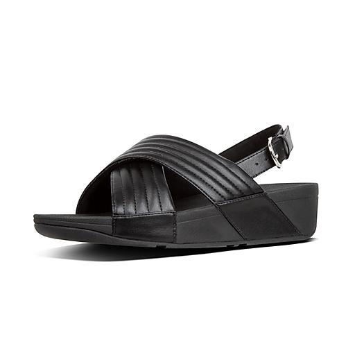 Women s LULU Faux Leather Back Strap Sandals FitFlop EU