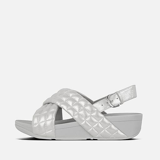Grey suede back strap sandals store