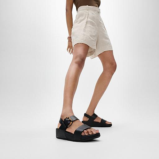 【FITFLOP】LULU BUCKLE BACK-STRAP SANDALS◆サンダル Women's Lulu Leather Back-Strap-Sandals | FitFlop US