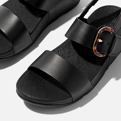 Women's Lulu Leather Back-Strap-Sandals | FitFlop US
