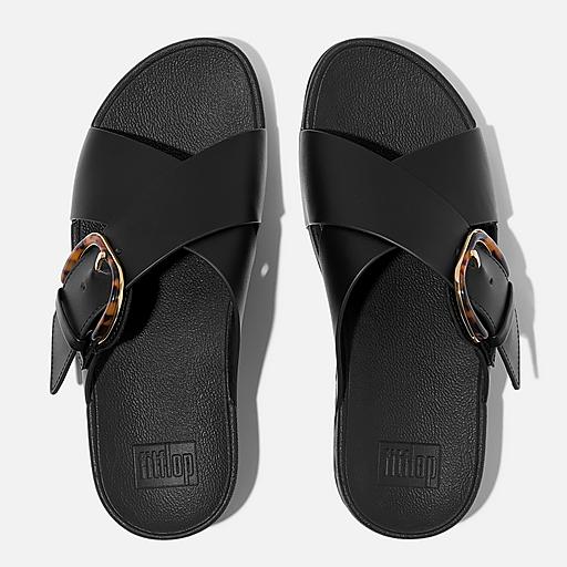 サンダル・ミュール Leather slides HIPS サンダル 軽量レザーミュール レディース : ZOZOTOWN Yahoo