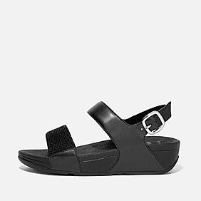 サンダル・ミュール FitFlop Skinny2 Back Strap Sandals Women Black J18-001 THE-SKINNY-II-BACK-STRAP-