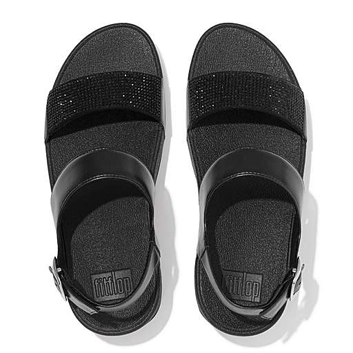 Women's Lulu Microfibre-Faux-Leather Back-Strap-Sandals | FitFlop US