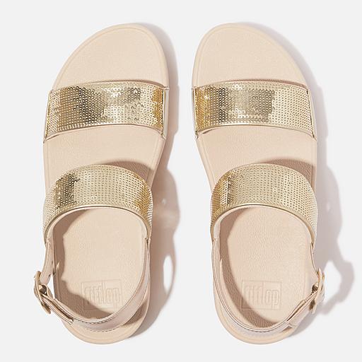 靴 fitflop Lulu Glitter Back-Strap Sandals LULU-SEQUIN-BACK-STRAP-SANDALS