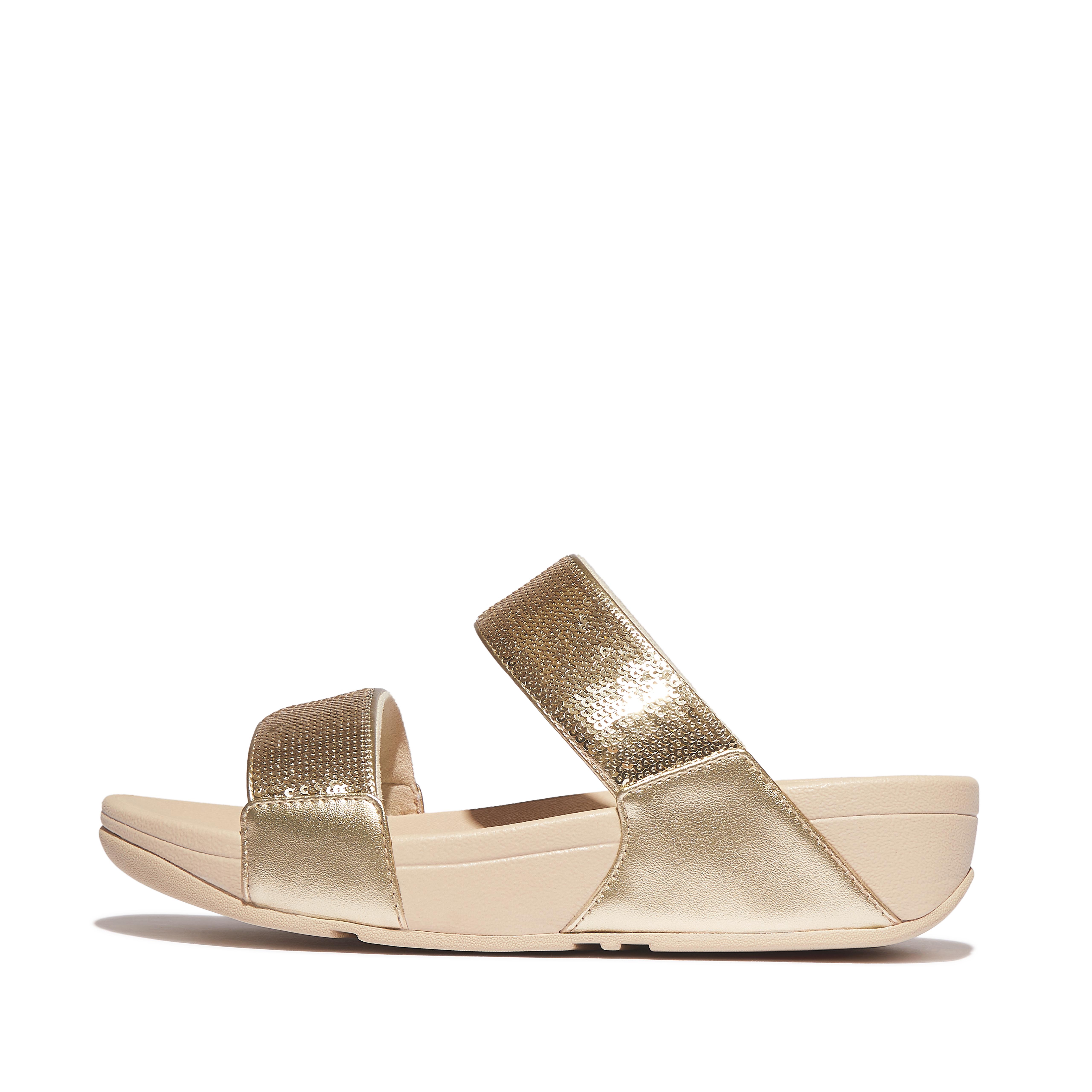 Women's Lulu Sequin-Covered-Fabric-Faux-Leather-Pu-Microfibre