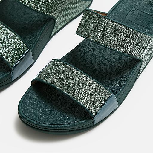 Women's Lulu Shimmerglitz Leather Slides | FitFlop US