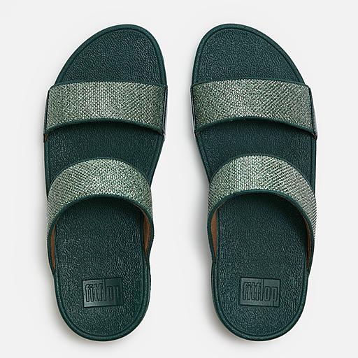 Women's Lulu Shimmerglitz Leather Slides | FitFlop US