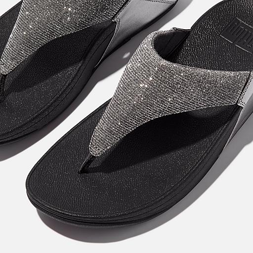 Women's Lulu Shimmerlux Faux-Leather Toe-Posts | Fitflop EU