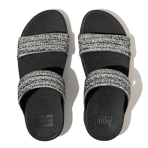 Women s Lulu Glitz Mesh Polyester Slides FitFlop CA