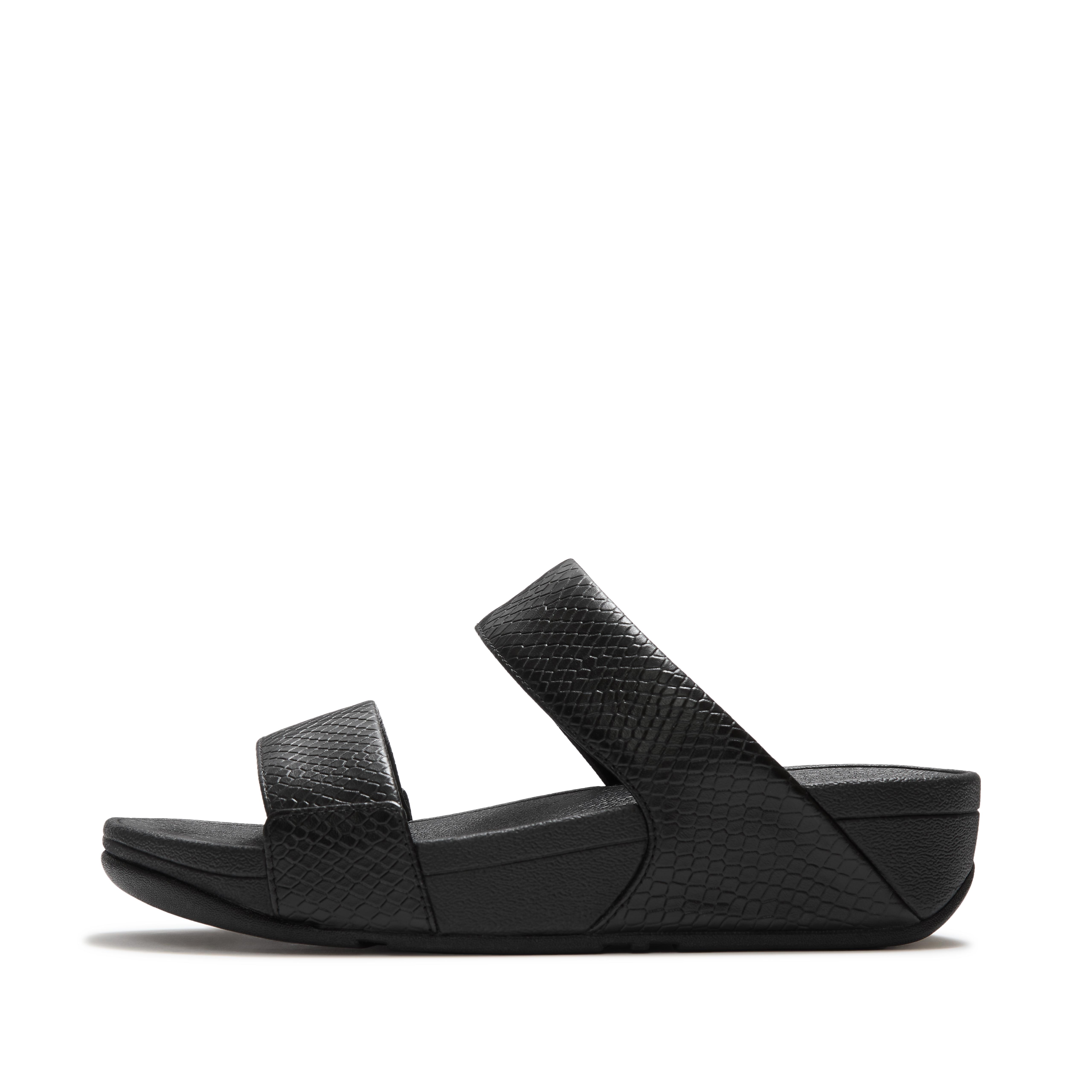 LULU Leather Slides