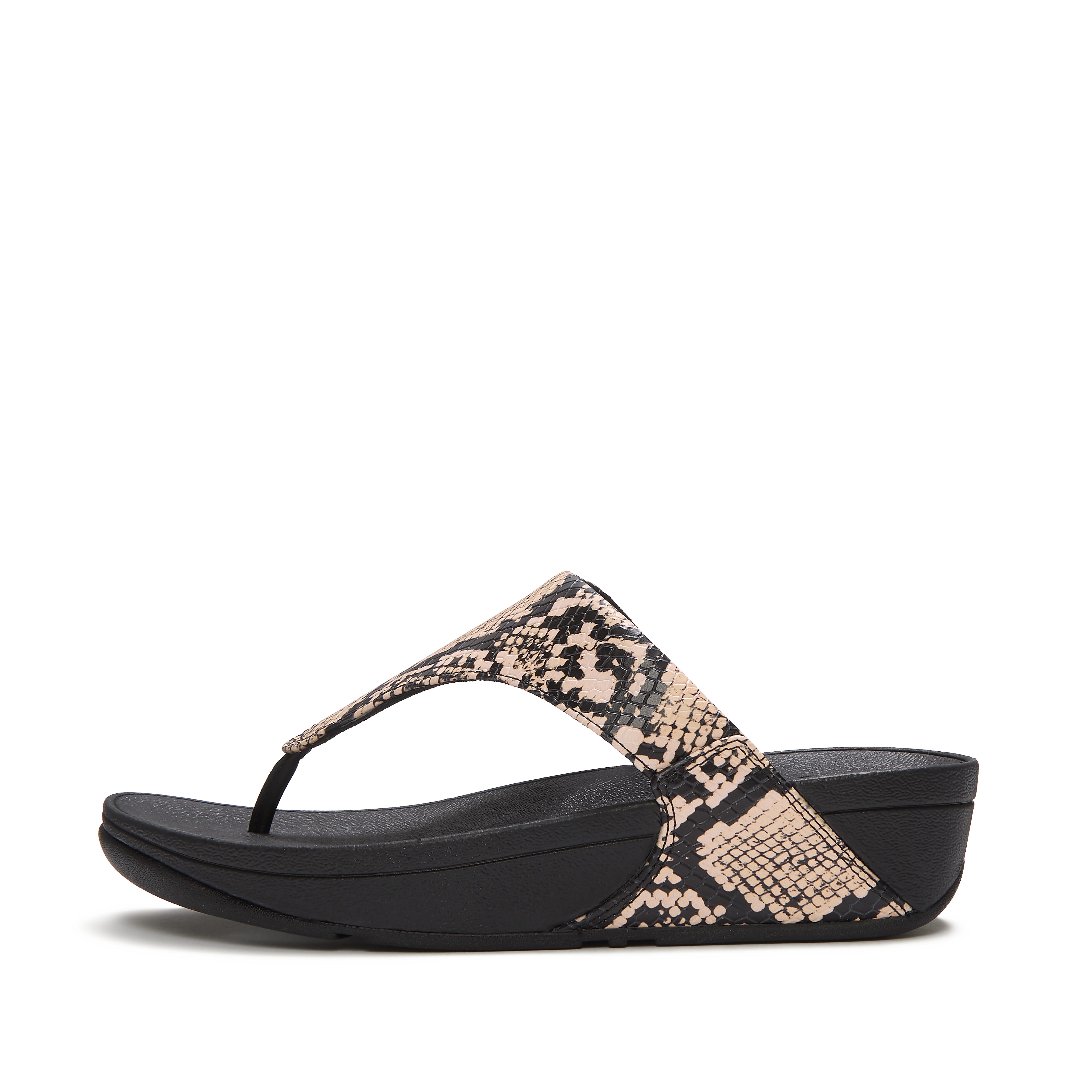 LULU Leather Toe-Post Sandals