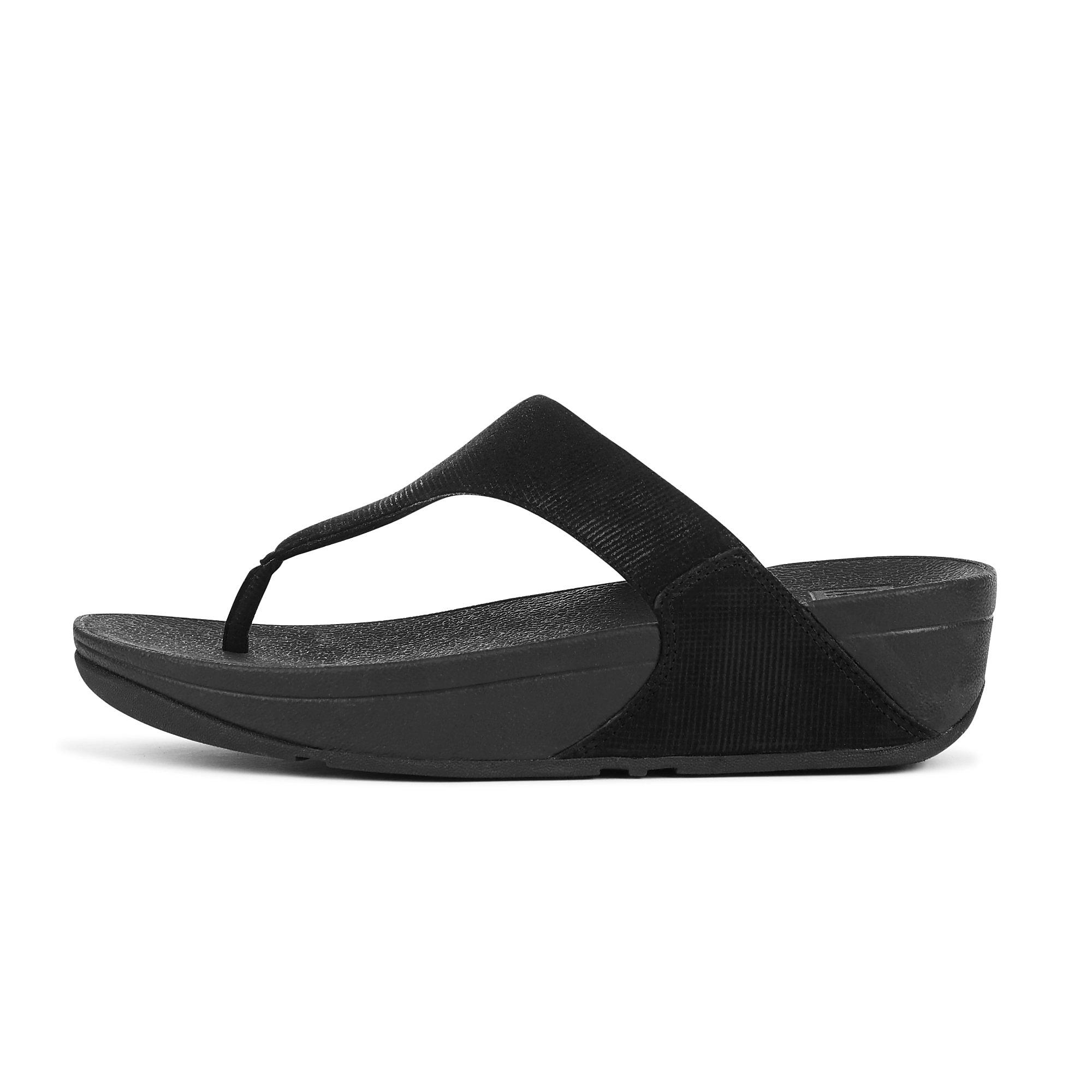 fitflop lulu shimmer black