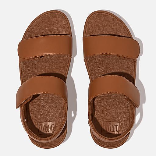 Women's Lulu Adjustable Leather Back-Strap-Sandals | FitFlop US Women's Lulu Adjustable Leather Back-Strap-Sandals | FitFlop US