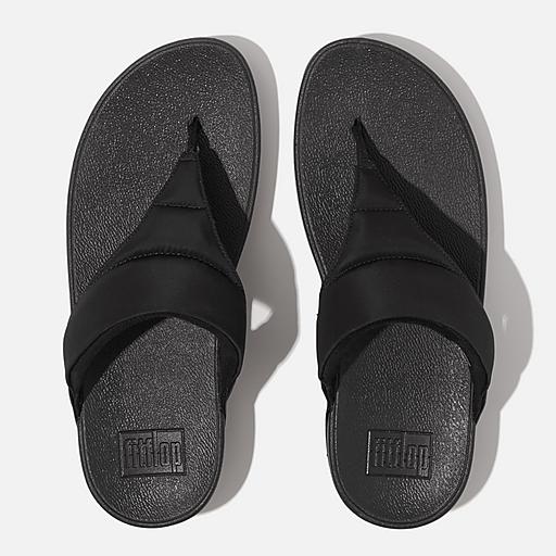 Fabric toe post flip flops on sale