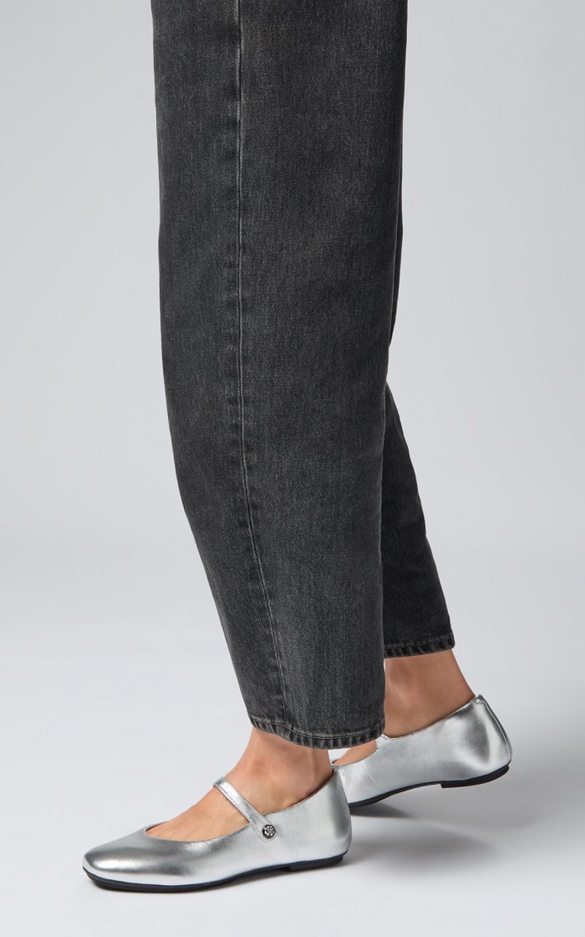 DELICATO Crystal-Cluster Metallic-Leather Mary Janes