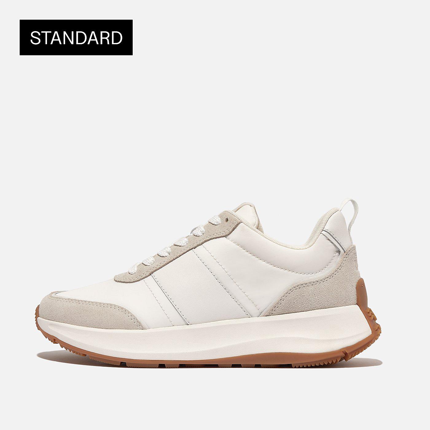 F-MODE Flow Fabric/Suede/Leather Flatform Trainers