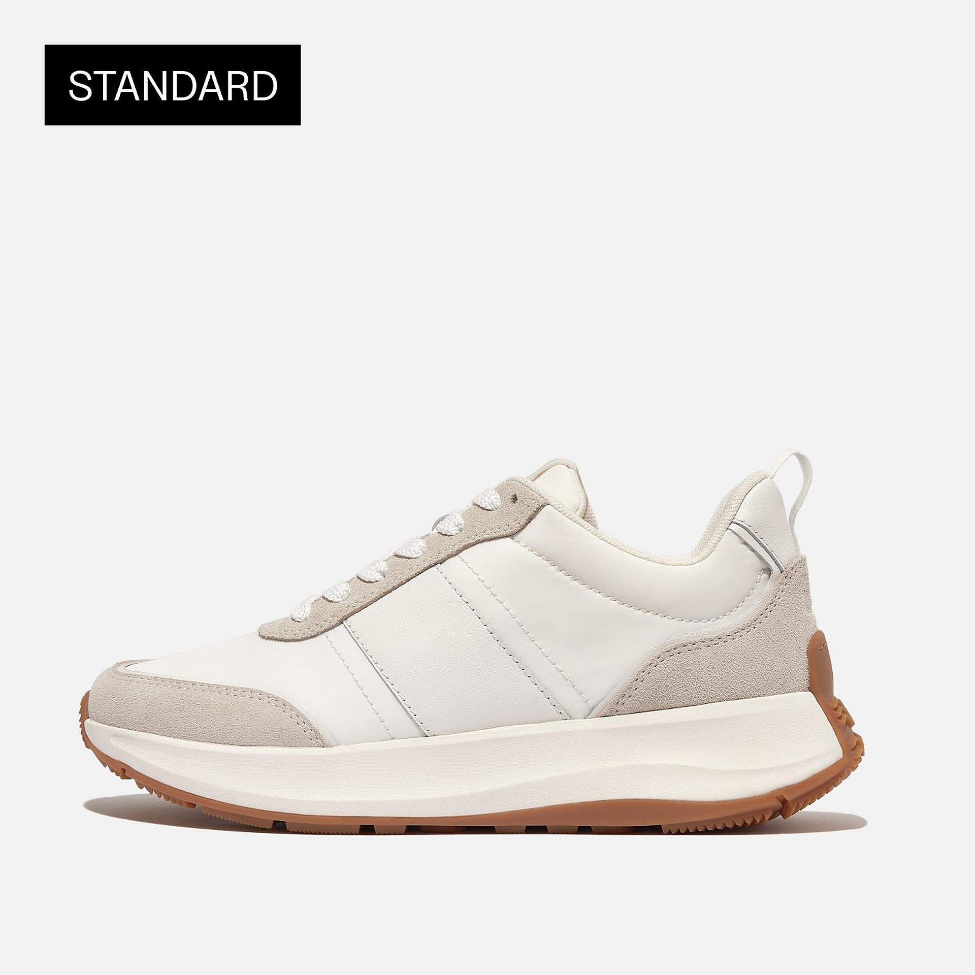 F-MODE Flow Fabric/Suede/Leather Flatform Trainers