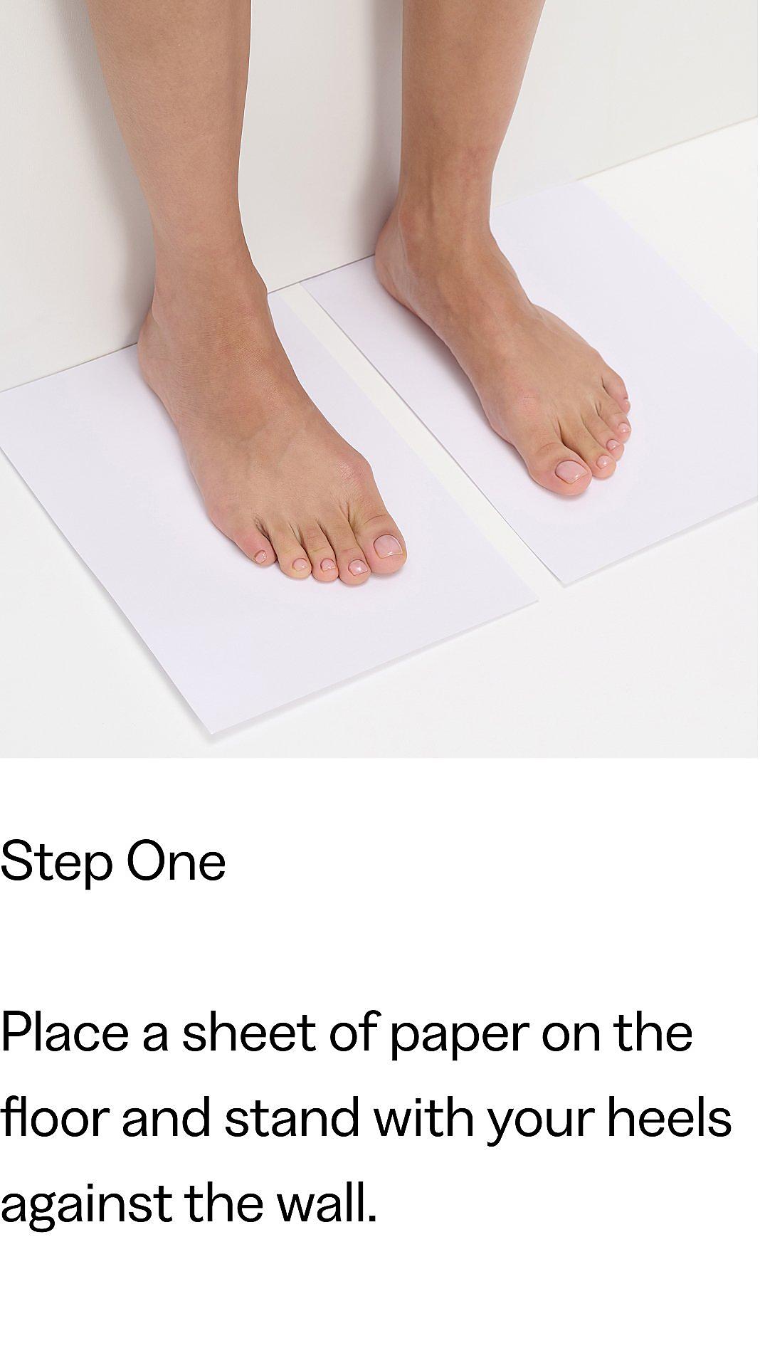 How To Measure Your With FitFlop Step 1