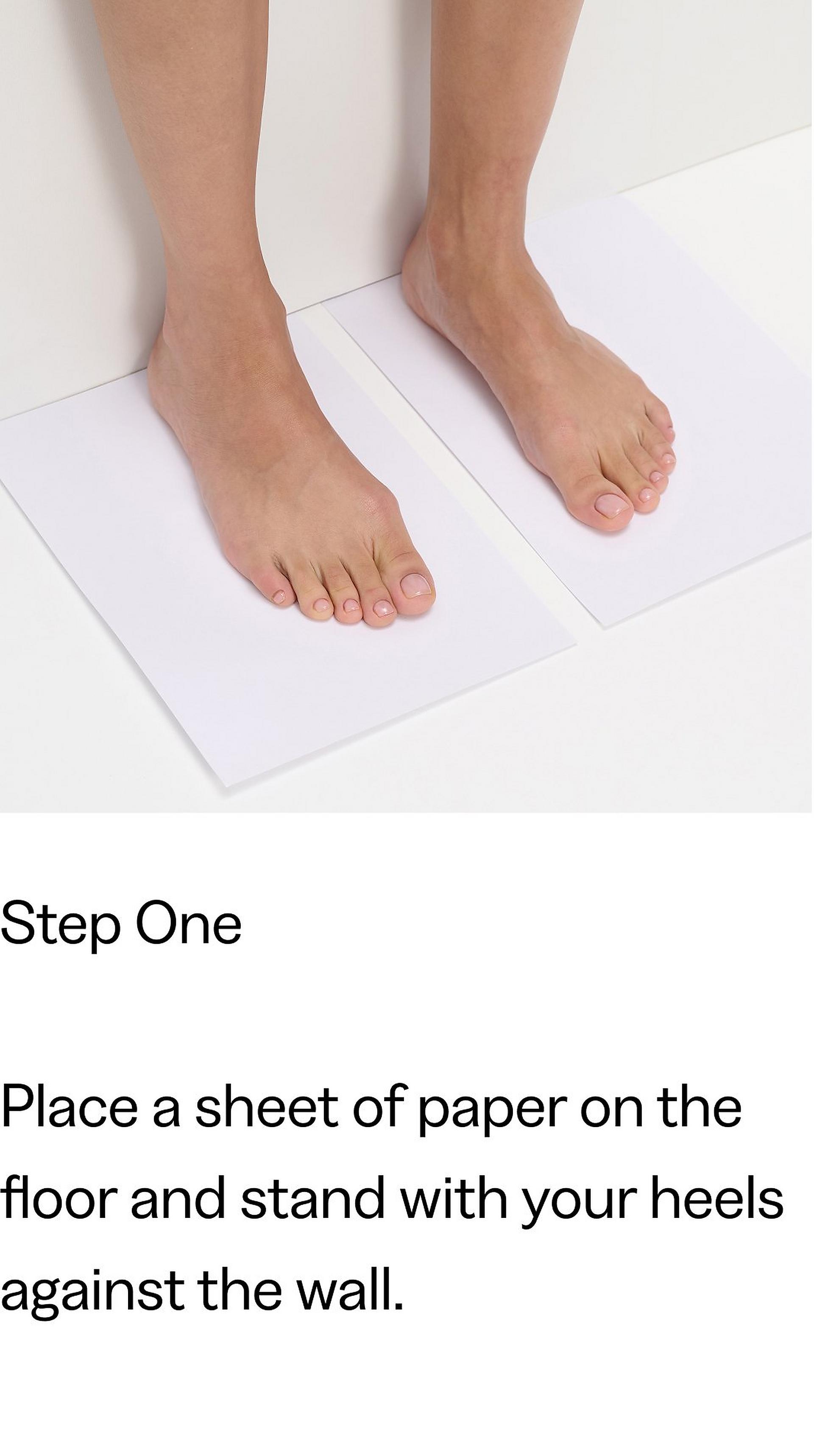 How To Measure Your With FitFlop Step 1