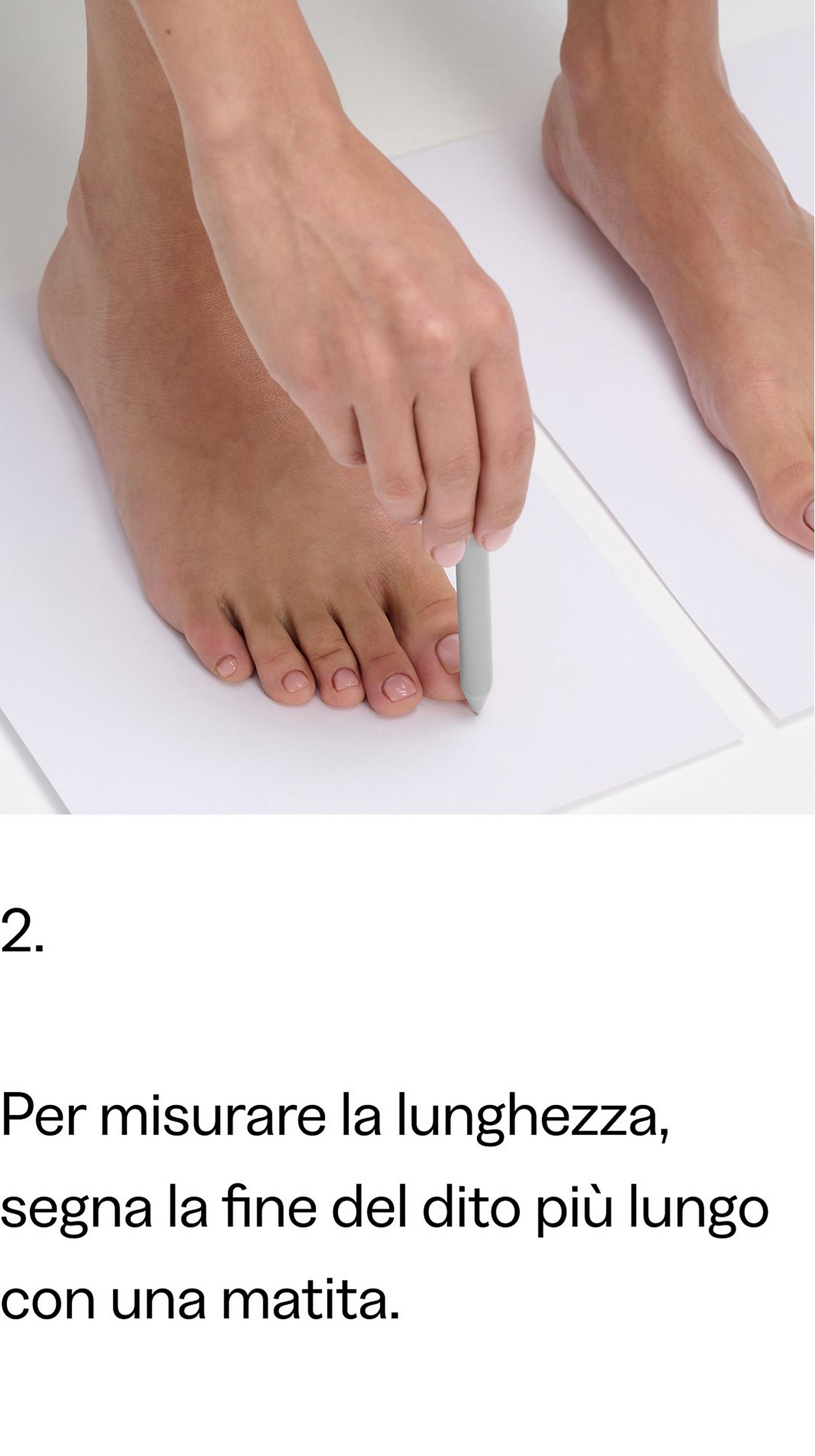 Come misurare i tuoi piedi con FitFlop Passo 2