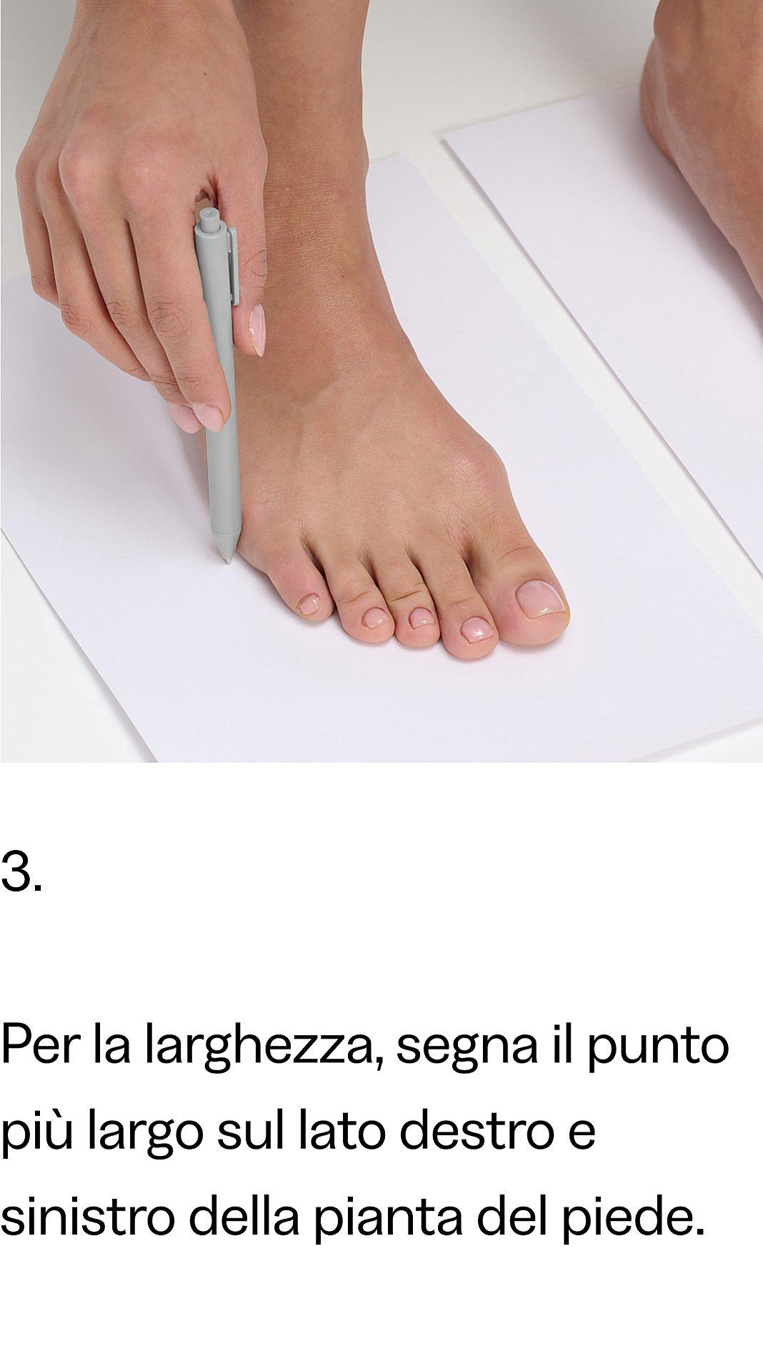 Come misurare i tuoi piedi con FitFlop Passo 3