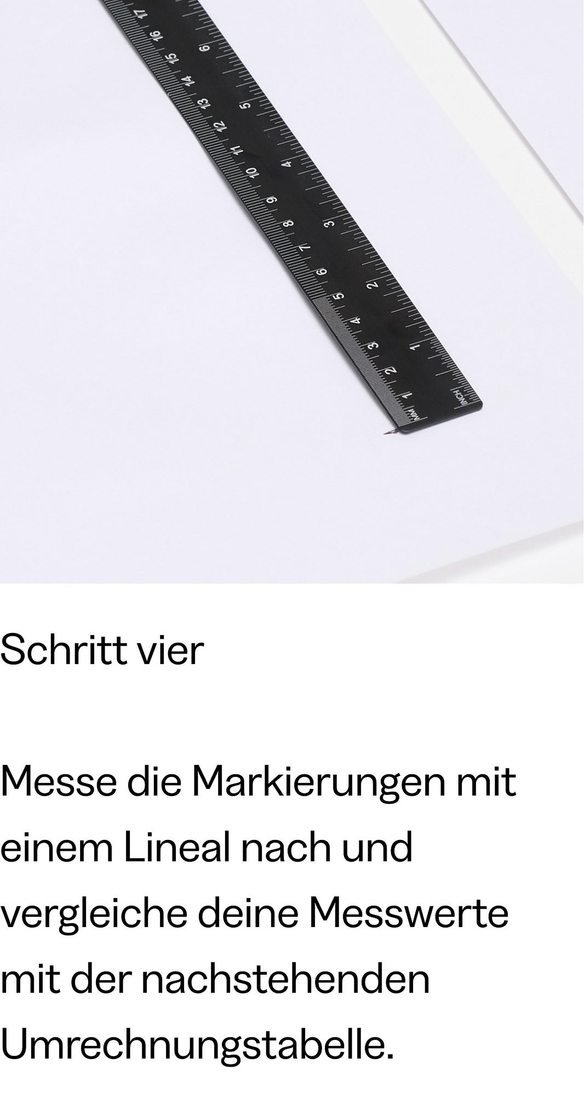 So messen Sie Ihre Füße mit FitFlop Schritt 4