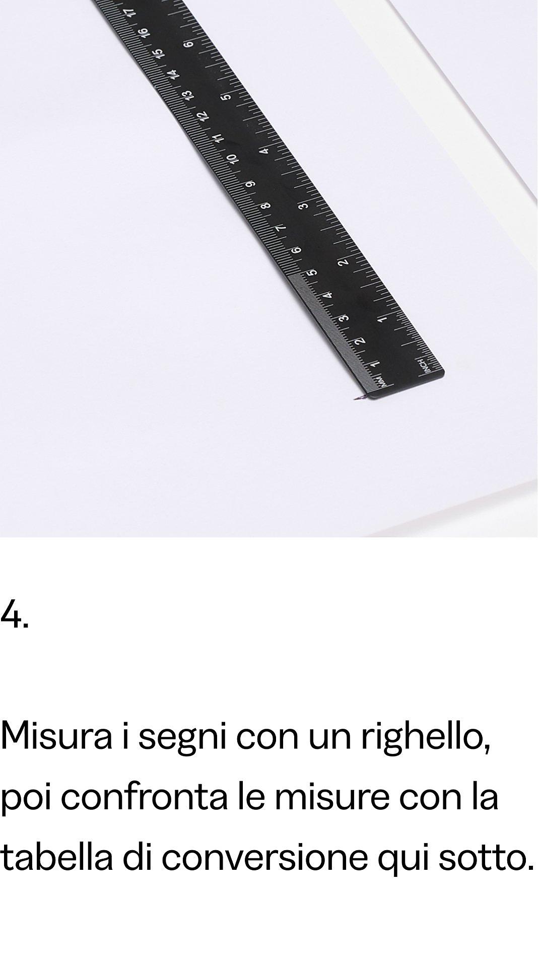 Come misurare i tuoi piedi con FitFlop Passo 4