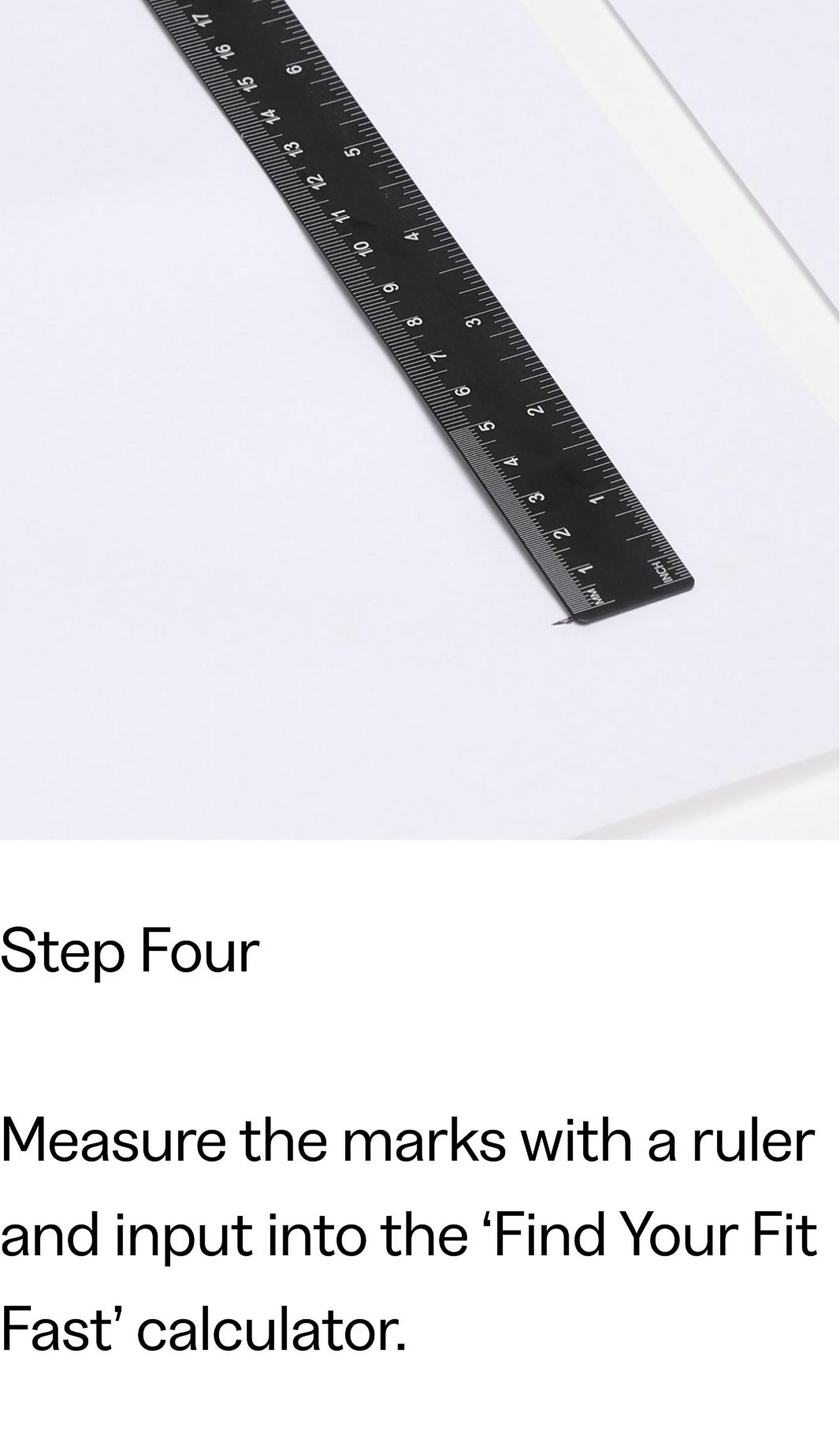 How To Measure Your Feet With FitFlop Step 4