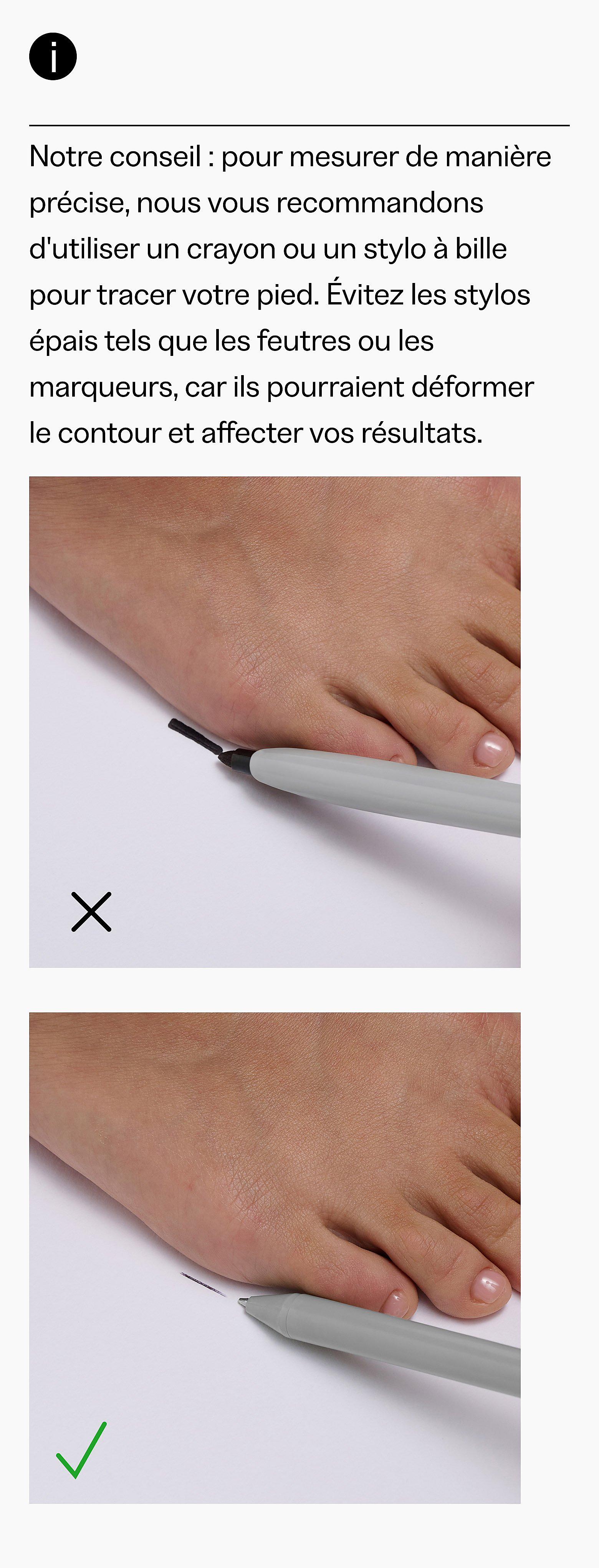 Comment mesurer tes pieds avec FitFlop Étape 1