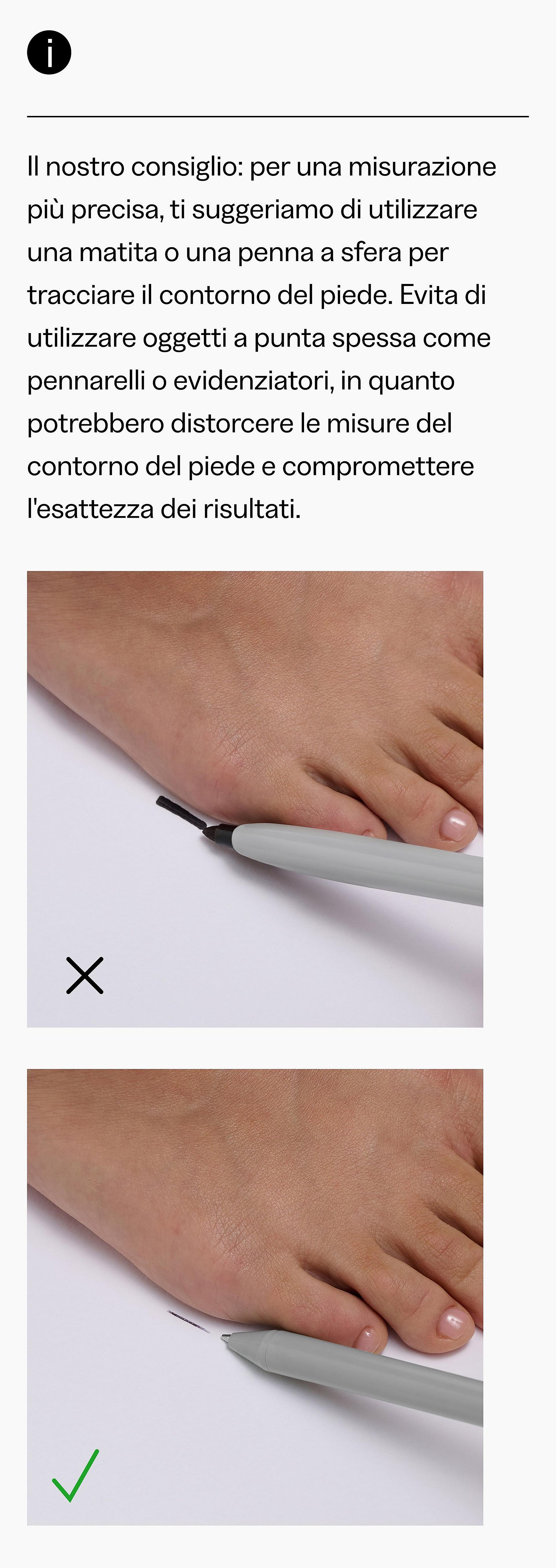 Come misurare i tuoi piedi con FitFlop Passo 