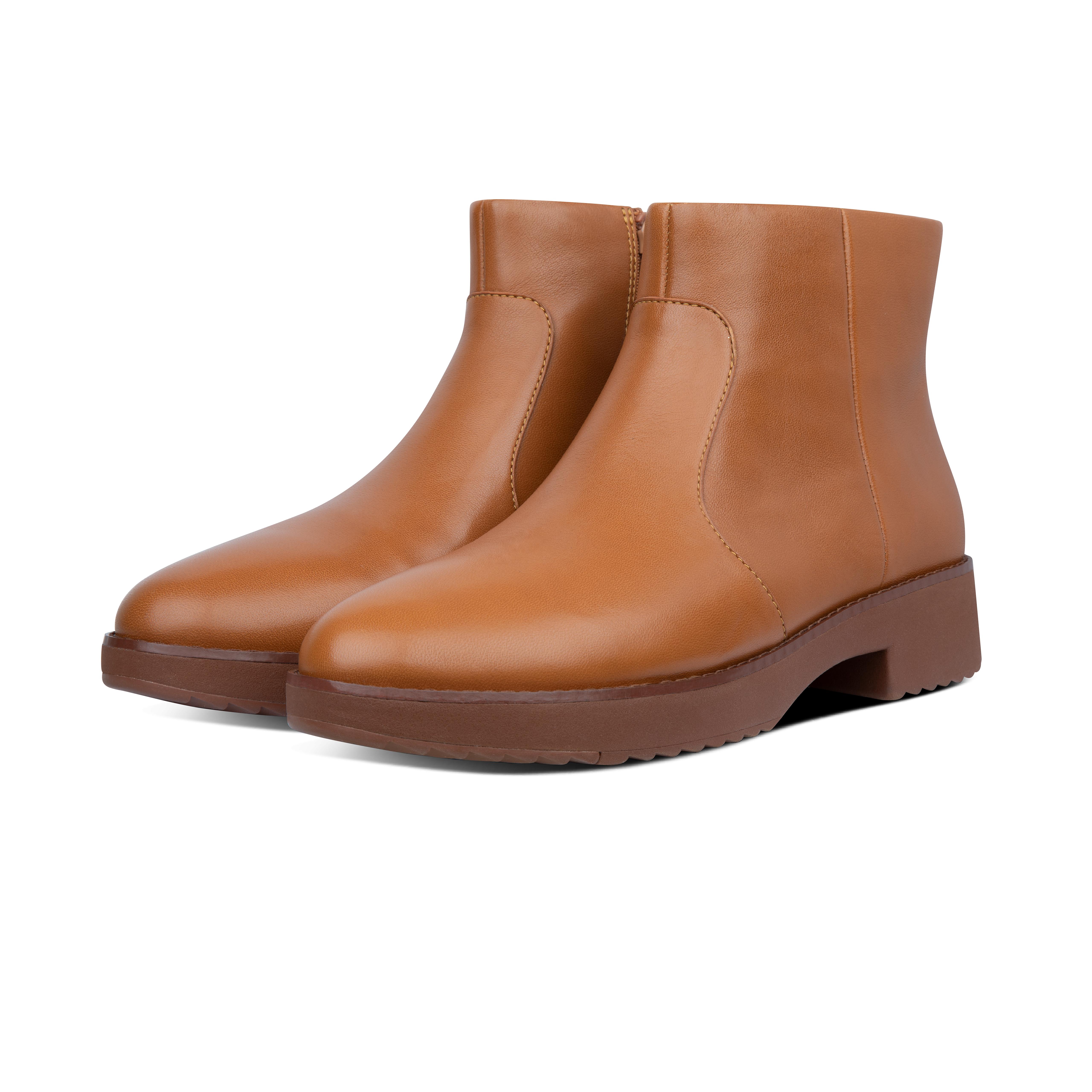 fitflop brown leather boots