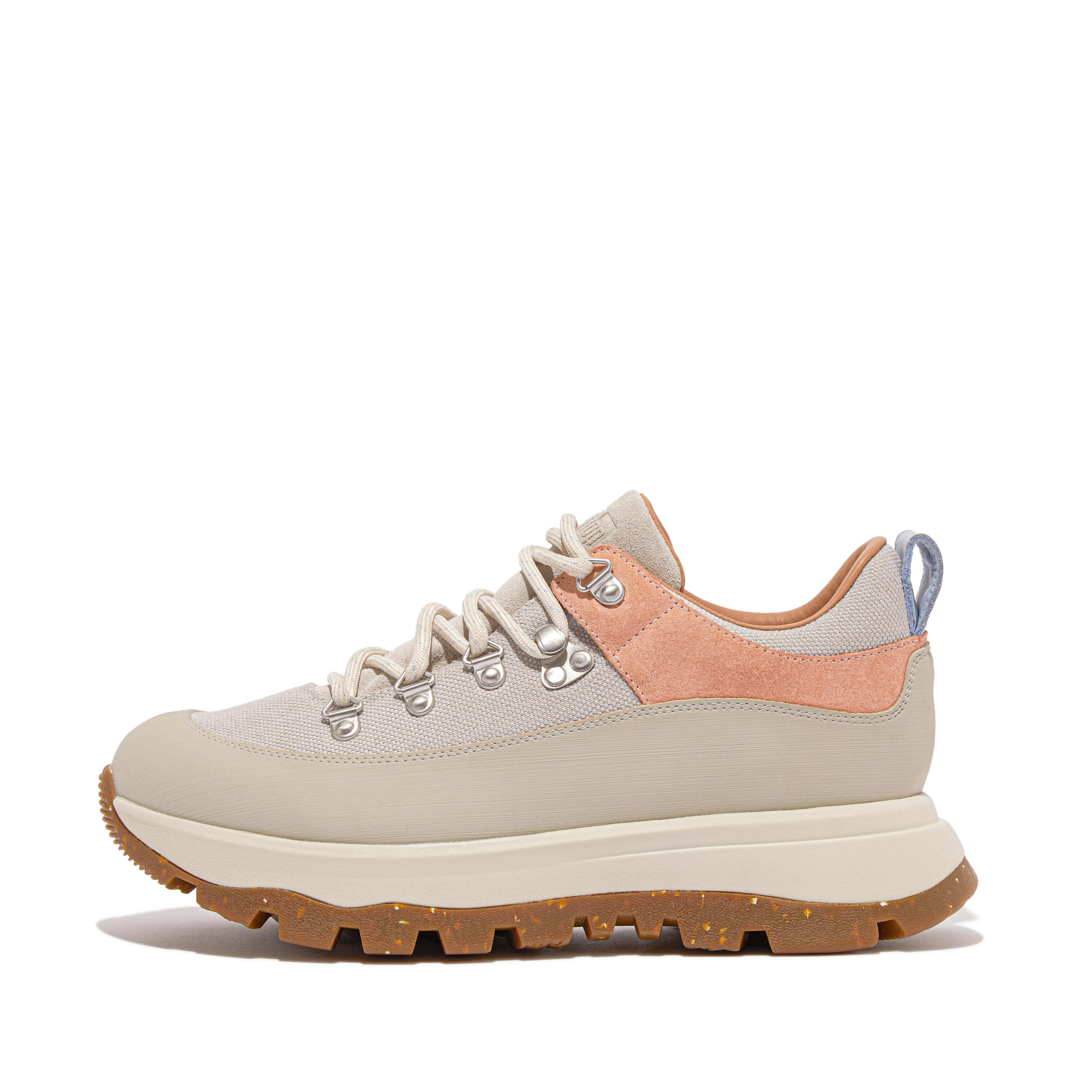 Women NEO-D-HYKER Waterproof Canvas/Suede Walking Trainers, Markdown