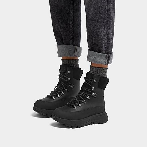 Black suede hiking outlet boots