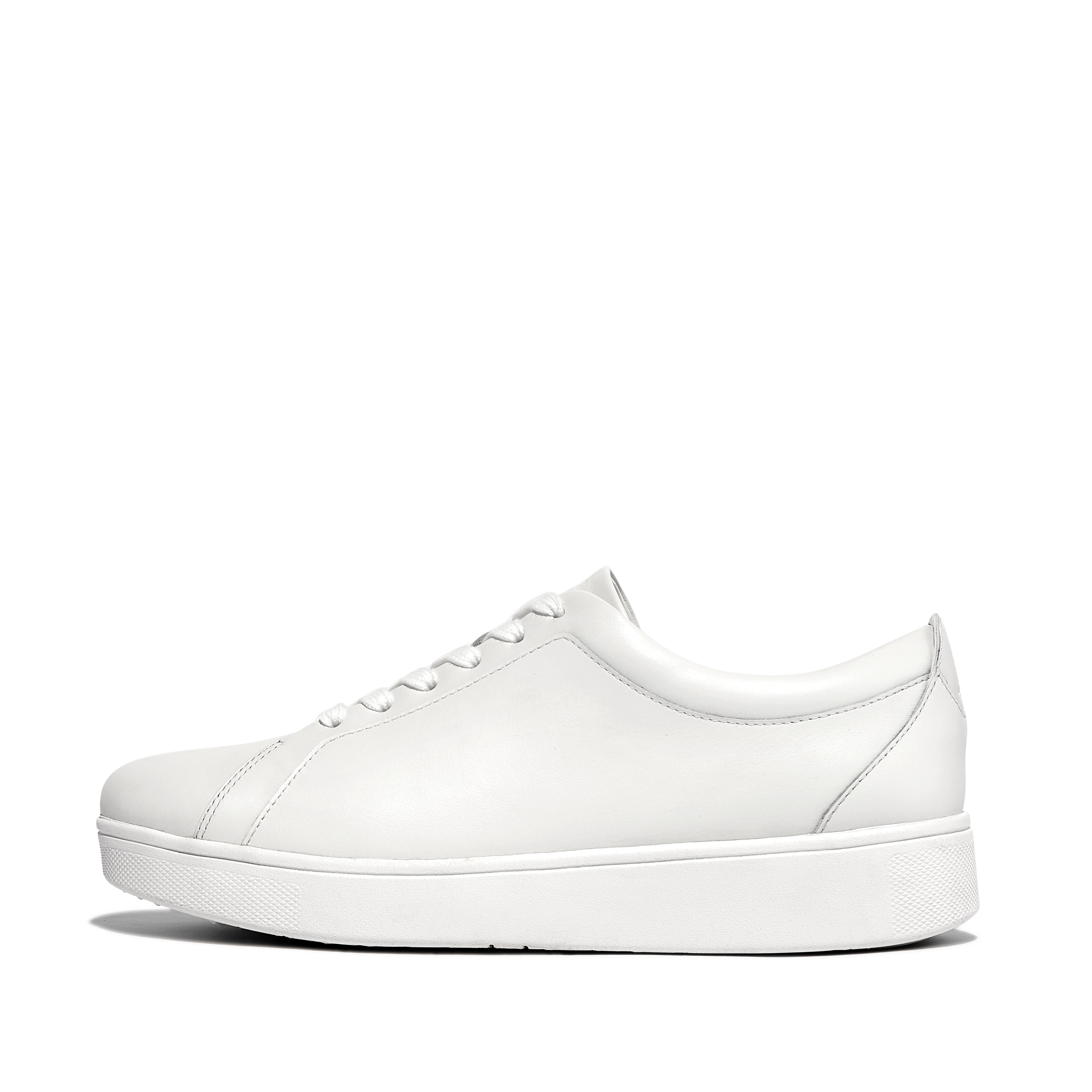 핏플랍 스니커즈 FitFlop RALLY Leather Sneakers,Urban White