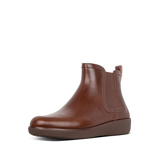 Fitflop Chair leather boots in brown