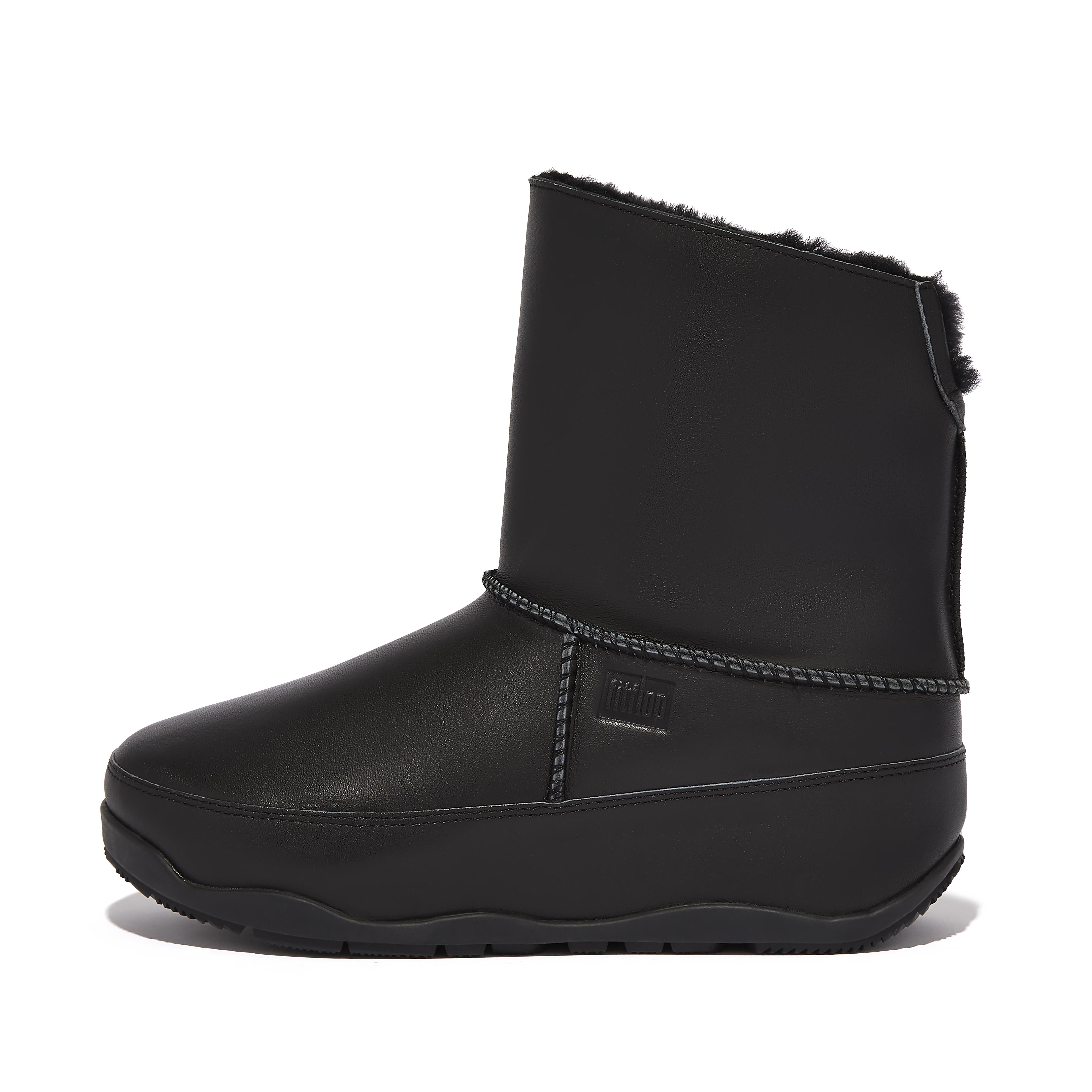 Women ORIGINAL MUKLUK SHORTY Shearling-Lined Leather Ankle Boots, Outlet