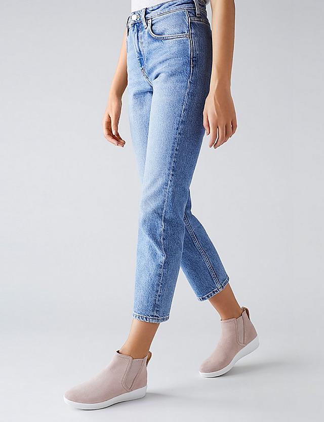 Fitflop superchelsea suede ankle boots in pink.