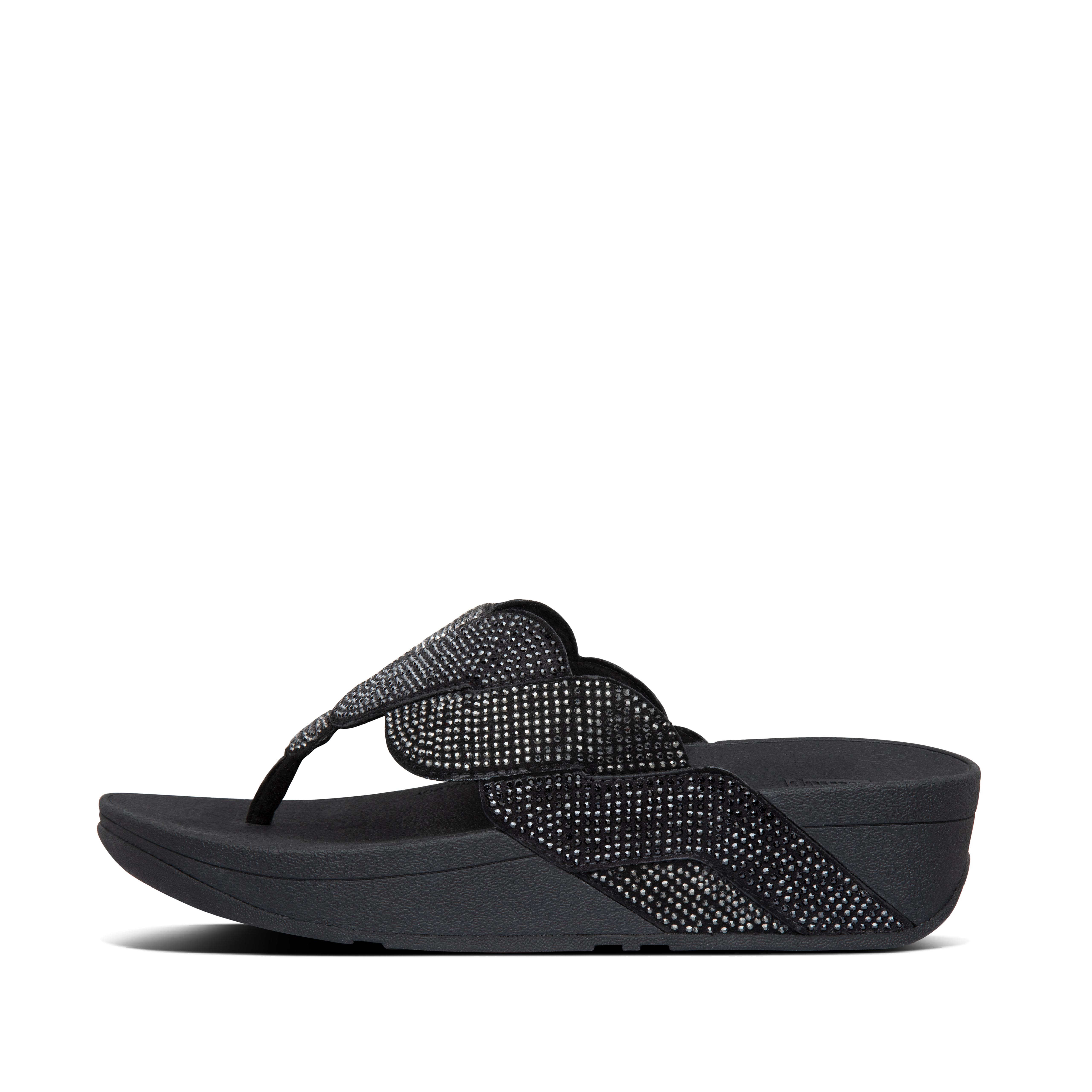 Women s Paisley Microfibre Toe Post Sandals FitFlop CA