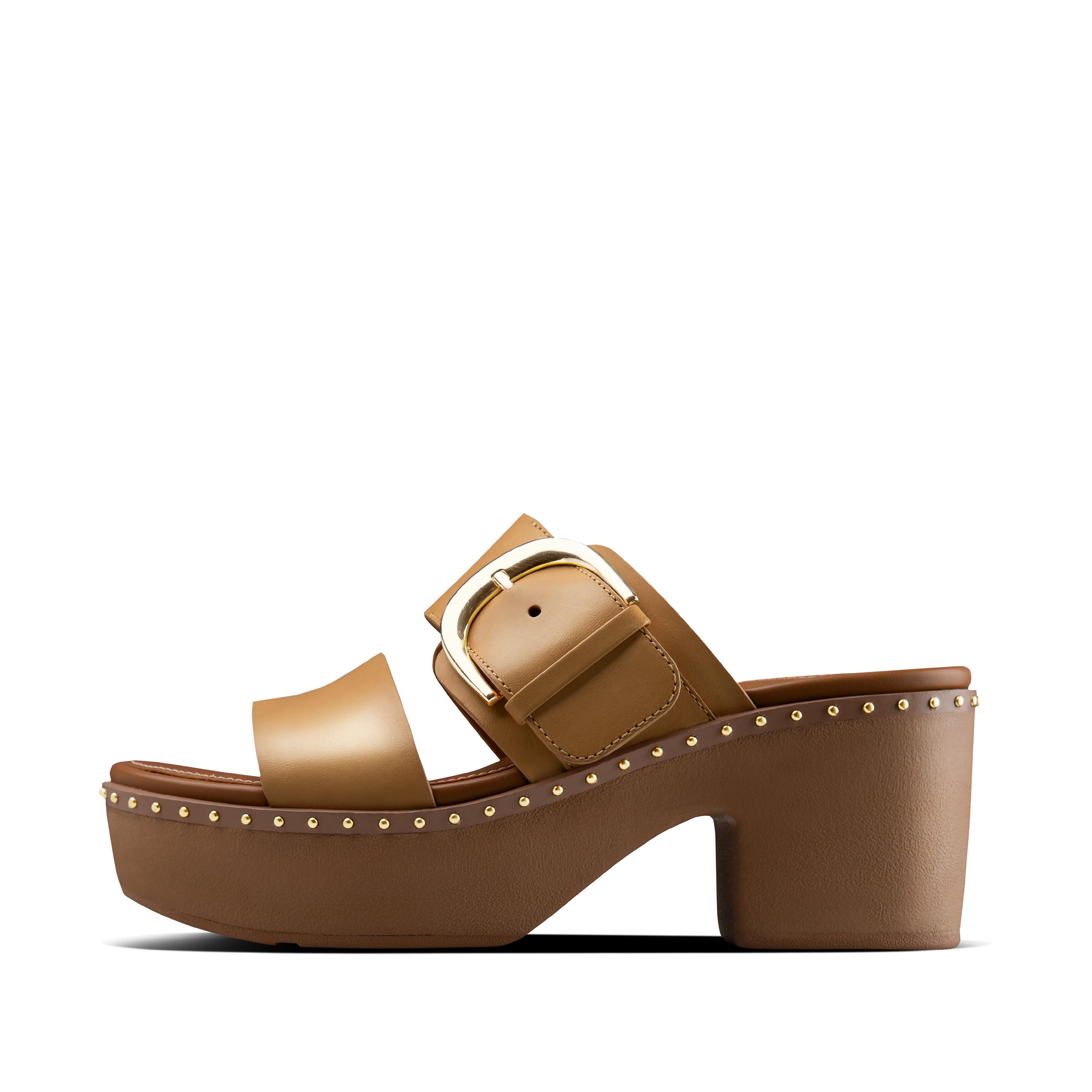 Women's Pilar Leather Platform Slides | FitFlop US