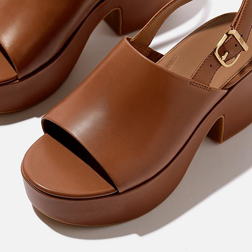 Women's Platfform Leather Back-Strap-Sandals | FitFlop US